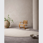 Baya Form 100% Wool Rug - Natural | Curved Form Rug gallery detail image