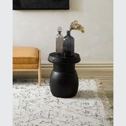 Baya Awan Handtufted Floor Rug - Black-Natural White gallery detail image