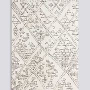 Baya Awan Handtufted Floor Rug - Black-Natural White gallery detail image