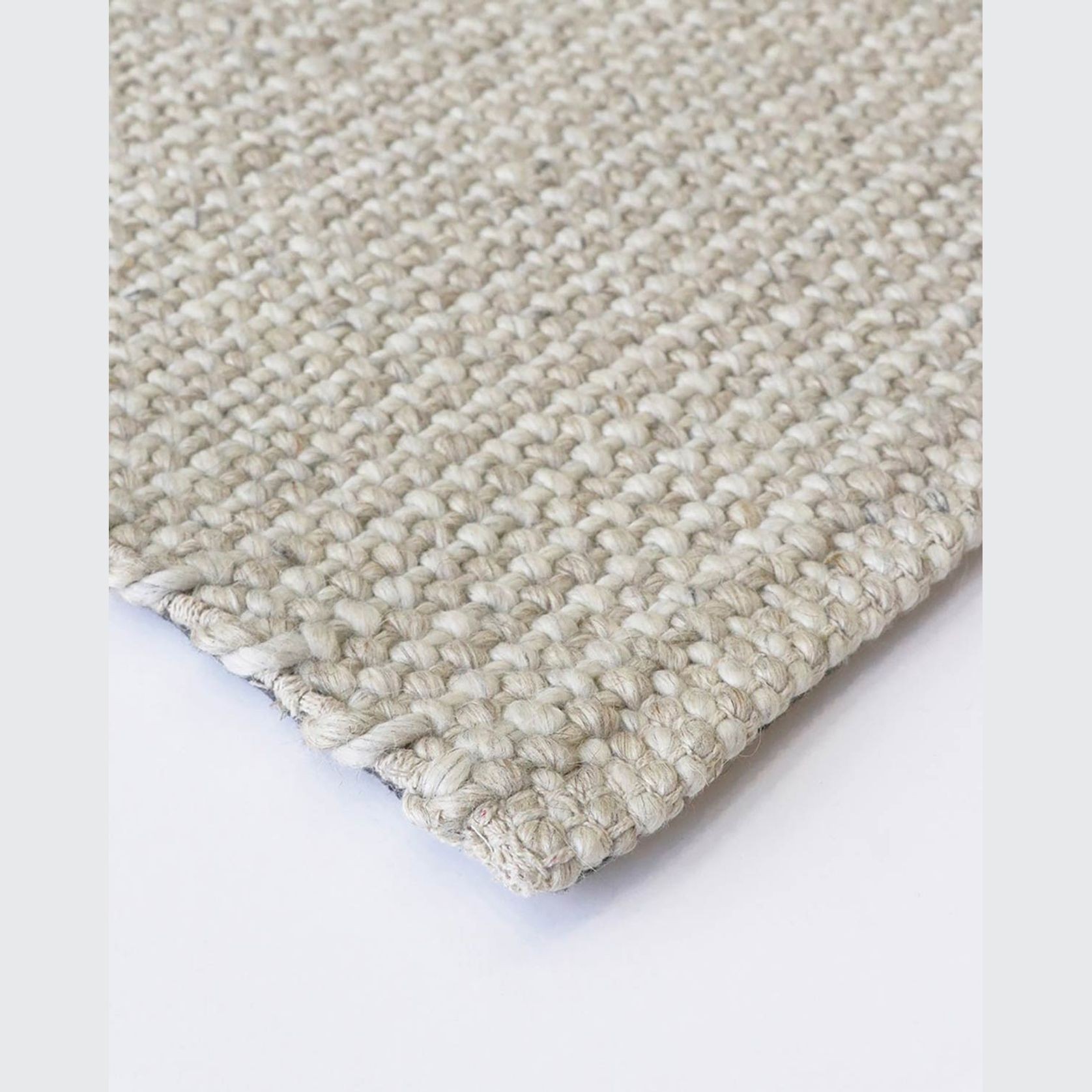 Baya Kansas Handwoven Textured Rug - Oat/Natural gallery detail image