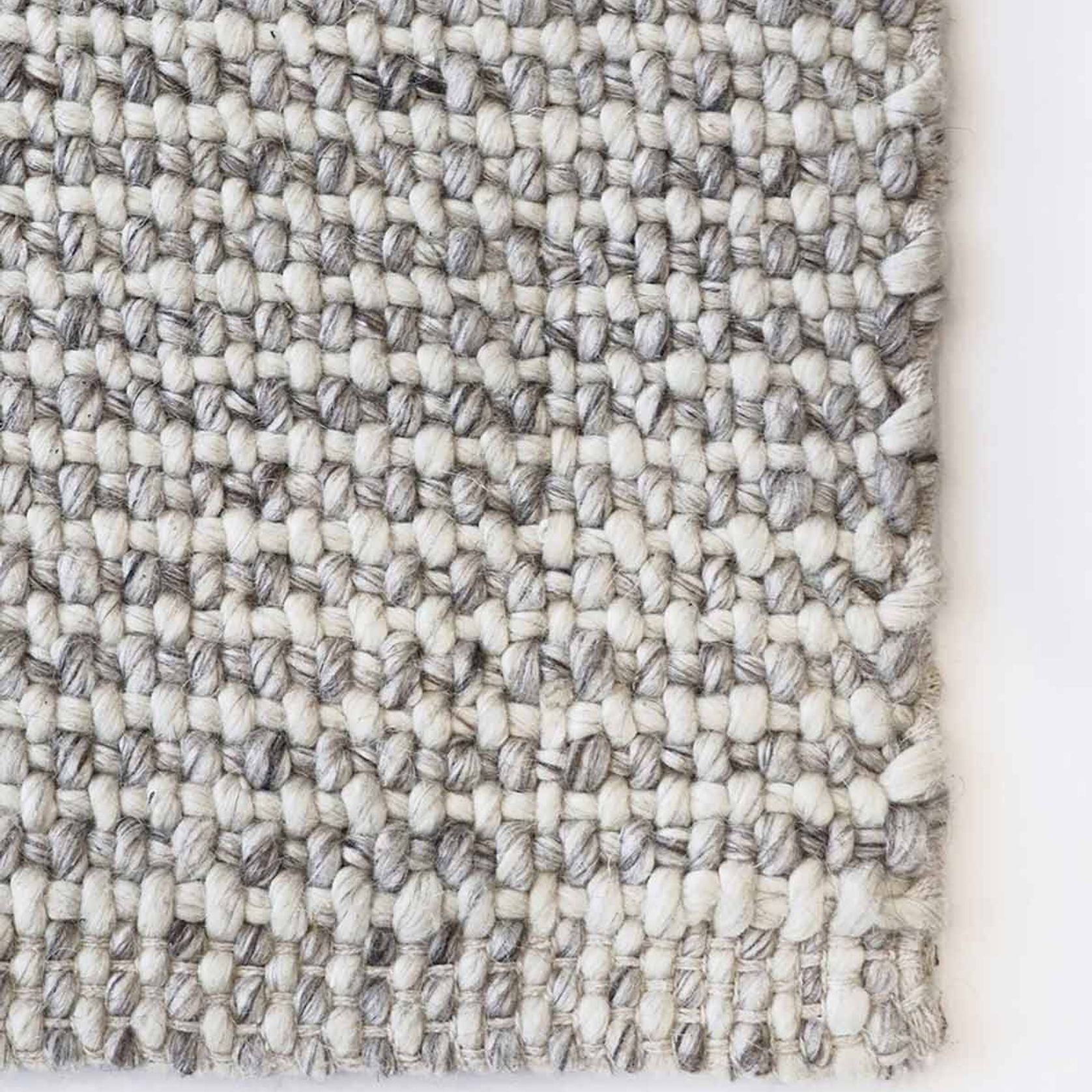 Baya Kansas Handwoven Textured Rug - Oyster/Natural gallery detail image