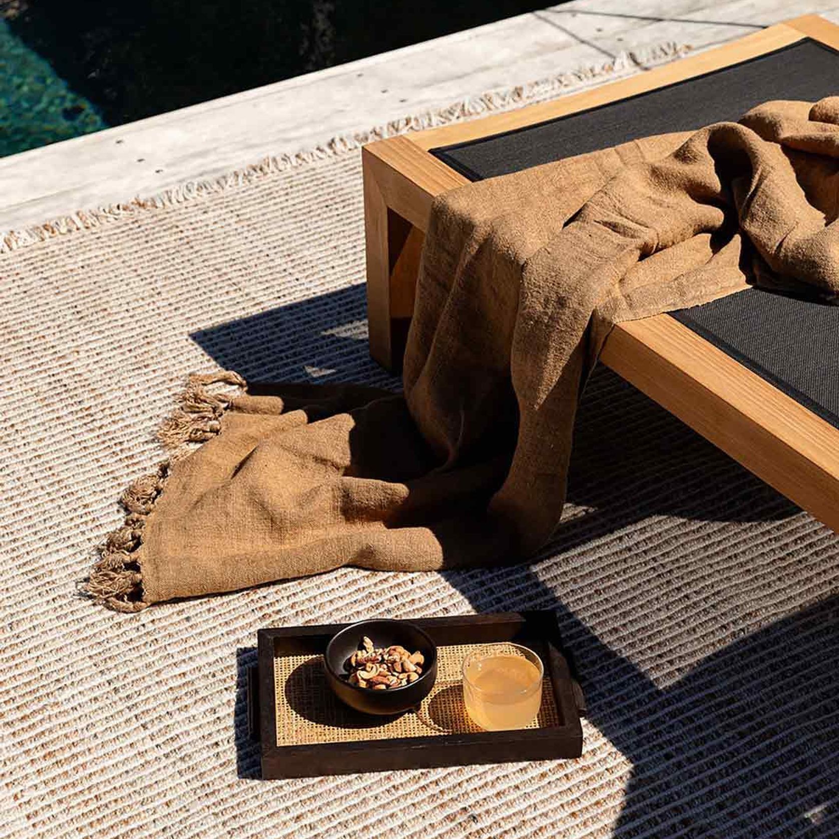 Baya Rhodes Floor Rug - Teak |  Indoor or Outdoor gallery detail image