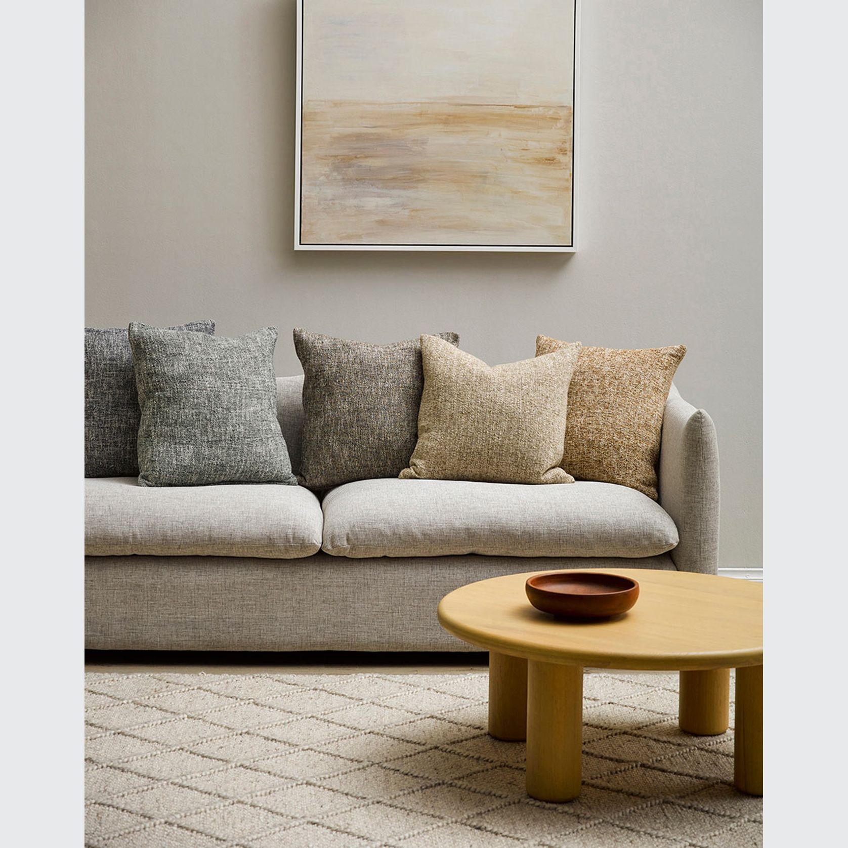 Baya Dakota Handwoven Textured Rug - Natural/Straw gallery detail image