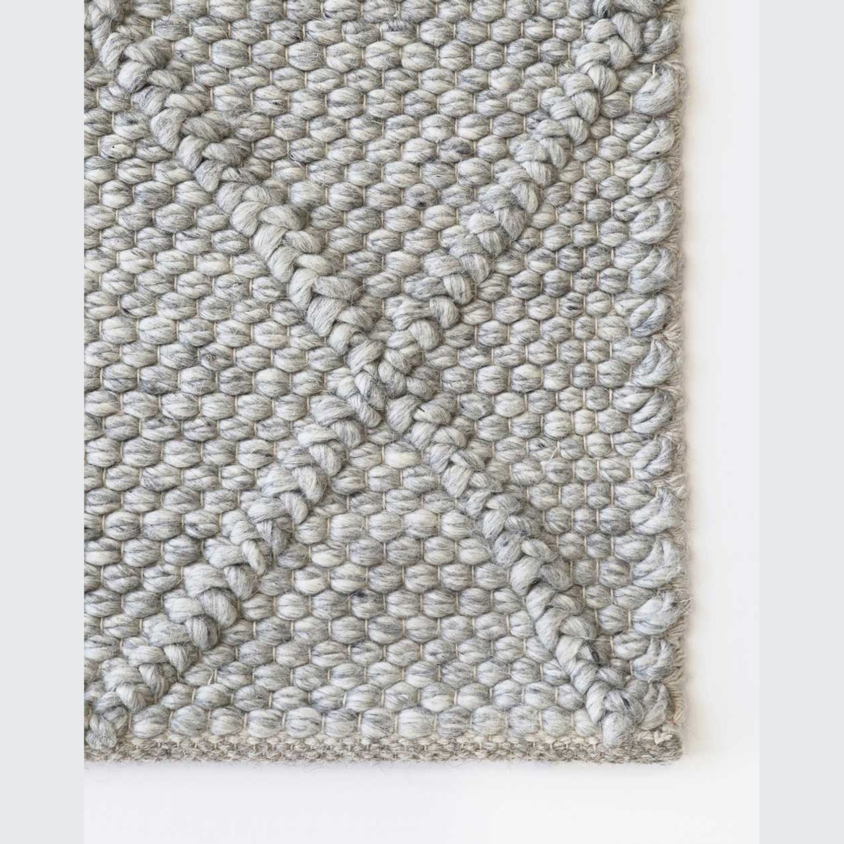 Baya Dakota Handwoven Textured Rug - Silver Birch gallery detail image
