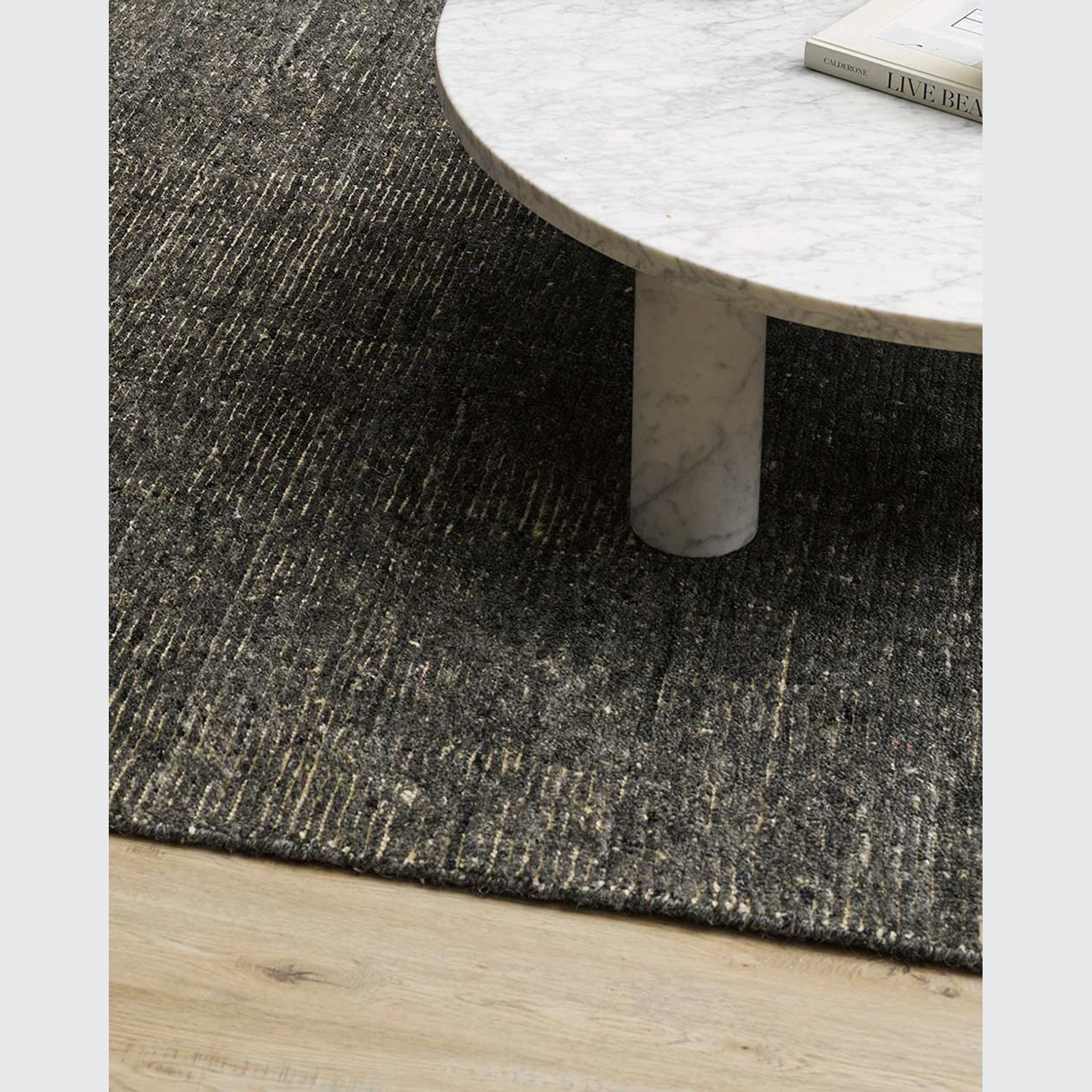 Baya Emmett 100% Wool Floor Rug - Peat gallery detail image
