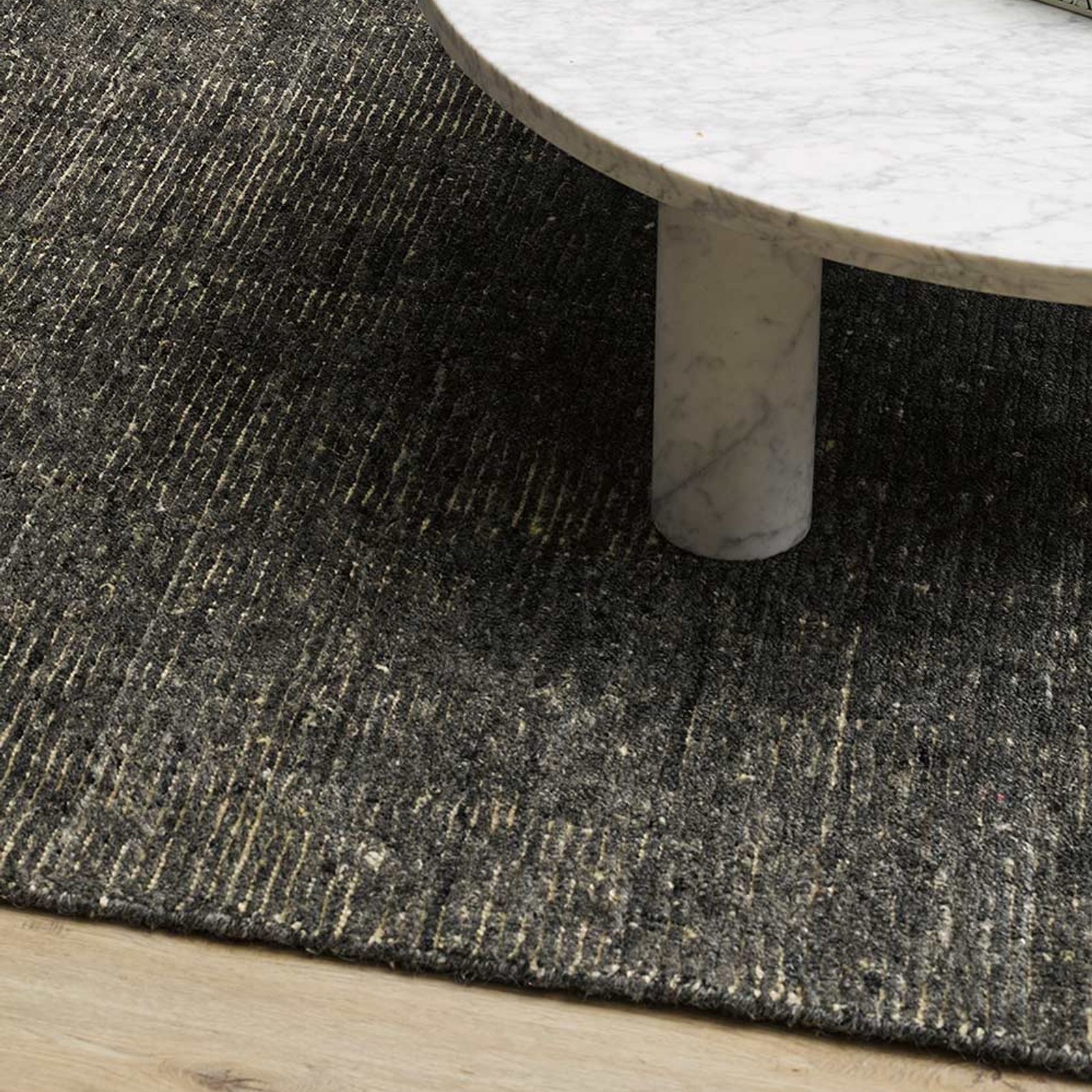 Baya Emmett 100% Wool Floor Rug - Peat gallery detail image