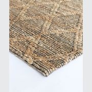 Baya Genoa Hemp Floor Rug - Natural/Black gallery detail image