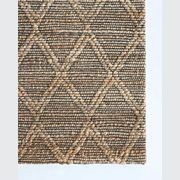 Baya Genoa Hemp Floor Rug - Natural/Black gallery detail image