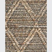 Baya Genoa Hemp Floor Rug - Natural/Black gallery detail image