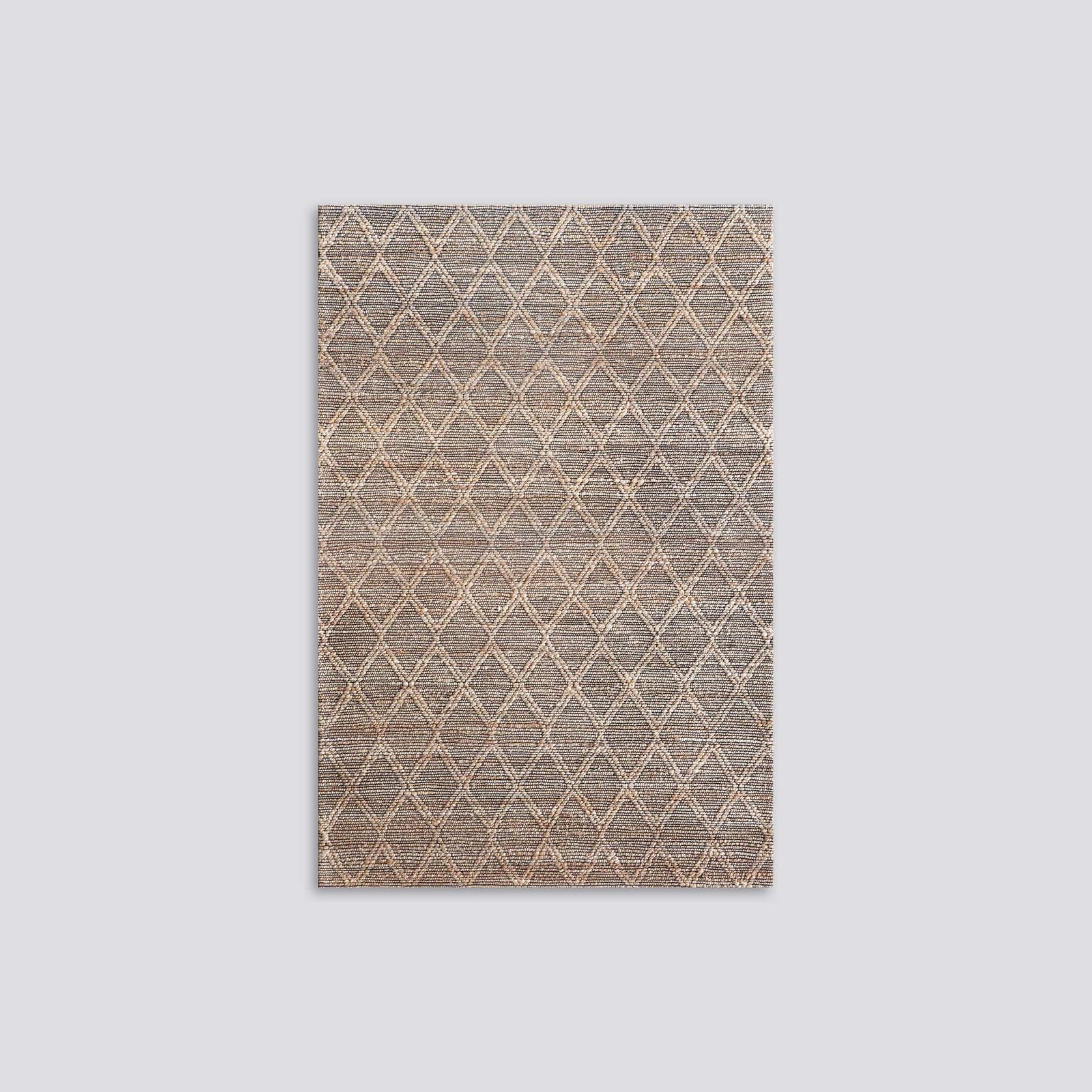 Baya Genoa Hemp Floor Rug - Natural/Black gallery detail image