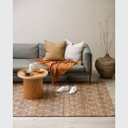 Baya Genoa Hemp Floor Rug - Natural/Black gallery detail image