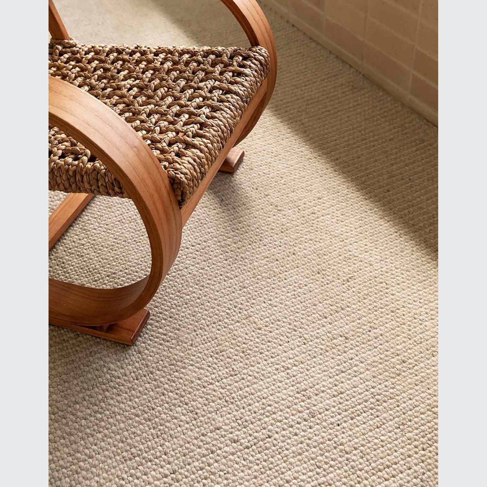 Baya Kansas Handwoven Textured Rug - Oat/Natural gallery detail image