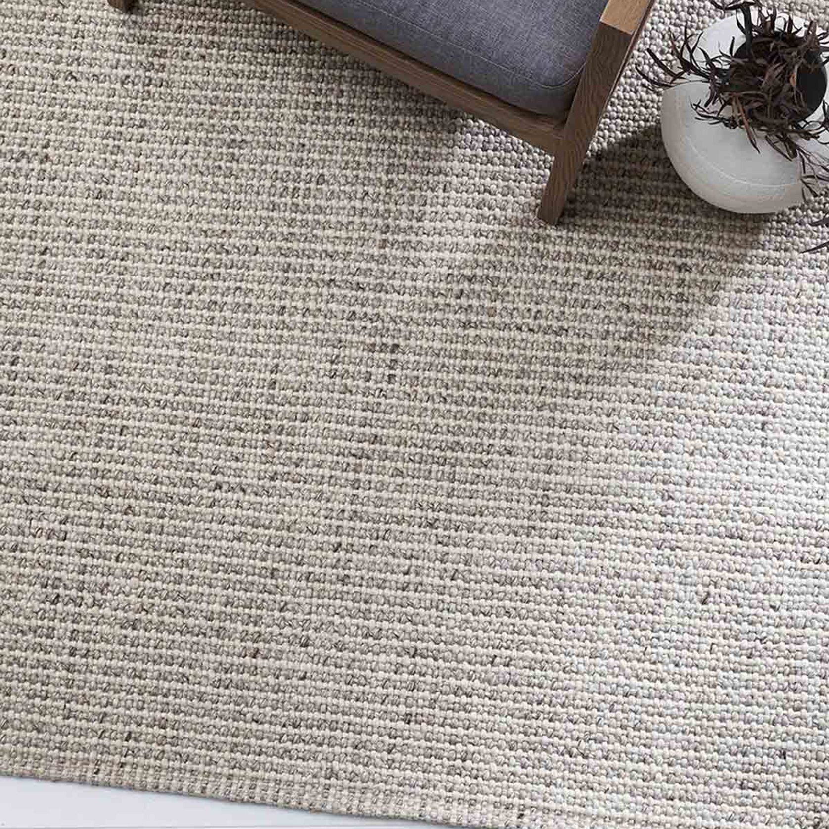 Baya Kansas Handwoven Textured Rug - Oyster/Natural gallery detail image