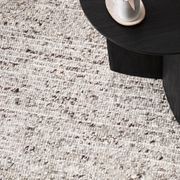 Baya Karaka Handwoven 100% Wool Rug - Oyster Grey gallery detail image