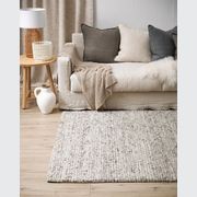 Baya Karaka Handwoven 100% Wool Rug - Oyster Grey gallery detail image