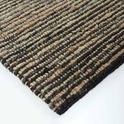 Baya Lima Floor Rug - Charcoal/Natural | Jute and Wool Blend gallery detail image