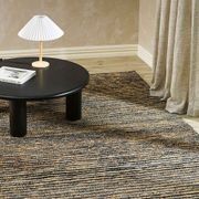 Baya Lima Floor Rug - Charcoal/Natural | Jute and Wool Blend gallery detail image