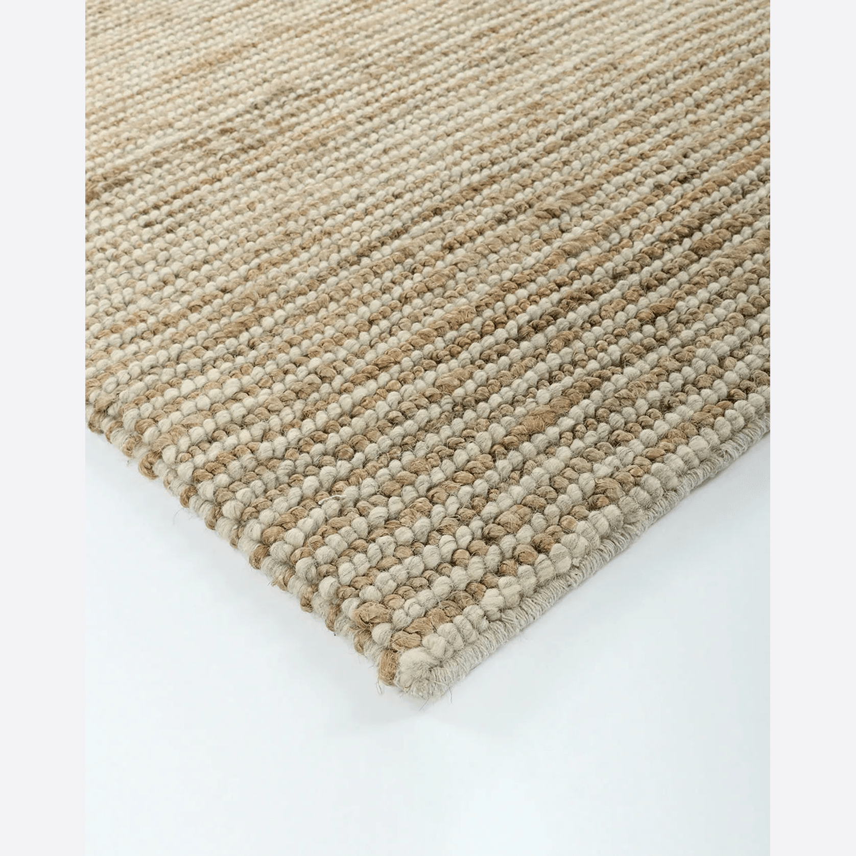 Baya Lima Floor Rug - Sand/Natural | Jute and Wool Blend gallery detail image