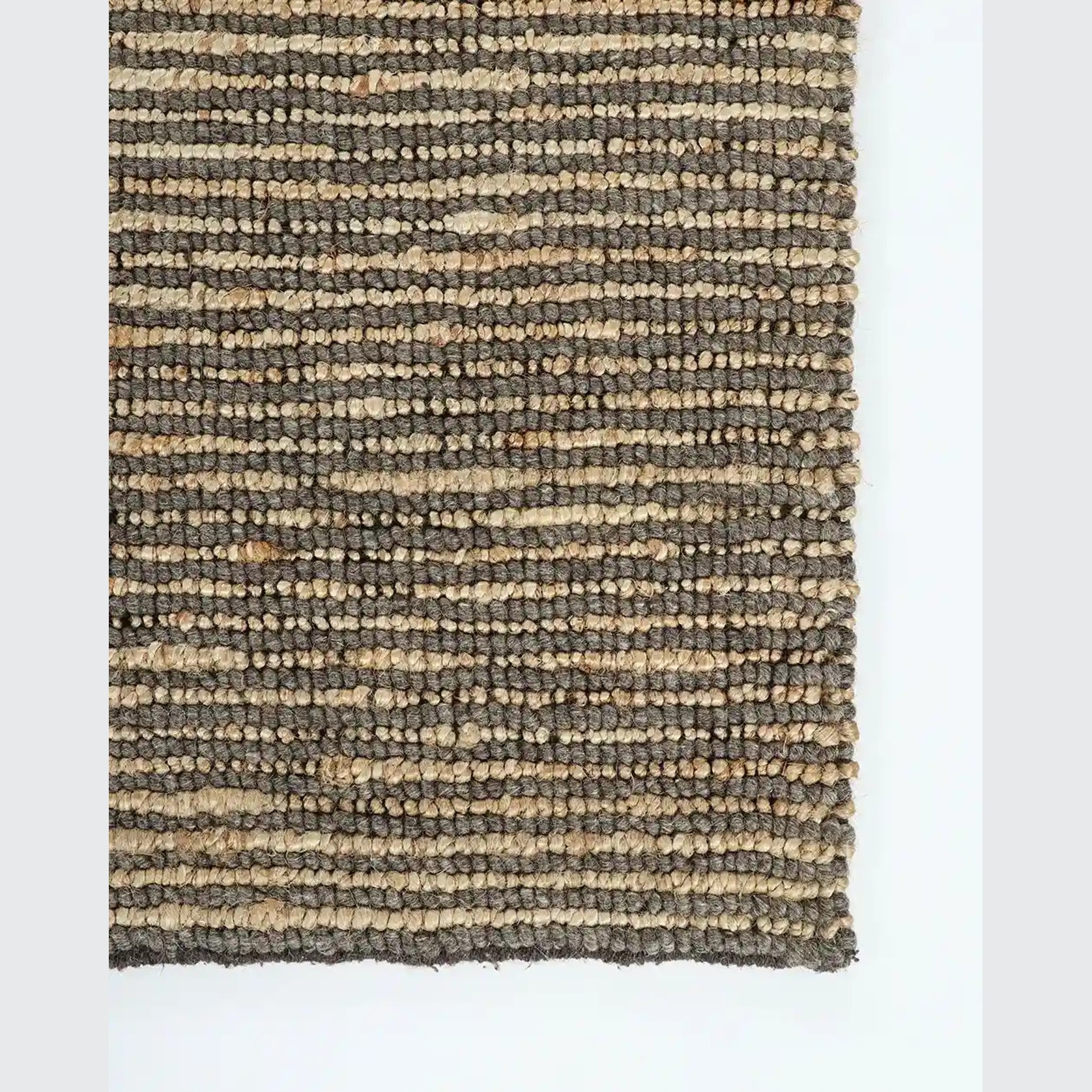 Baya Lima Floor Rug - Smoke/Natural | Jute and Wool Blend gallery detail image