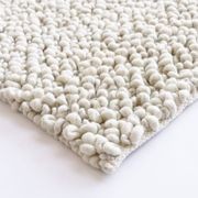 Baya MacKenzie 100% Wool Loop Pile Floor Rug - White Straw gallery detail image