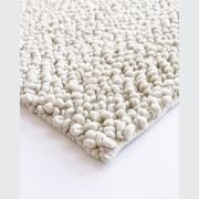 Baya MacKenzie 100% Wool Loop Pile Floor Rug - White Straw gallery detail image