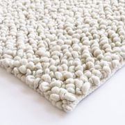 Baya MacKenzie 100% Wool Loop Pile Floor Rug - White Straw gallery detail image