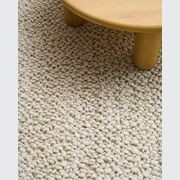 Baya MacKenzie 100% Wool Loop Pile Floor Rug - White Straw gallery detail image