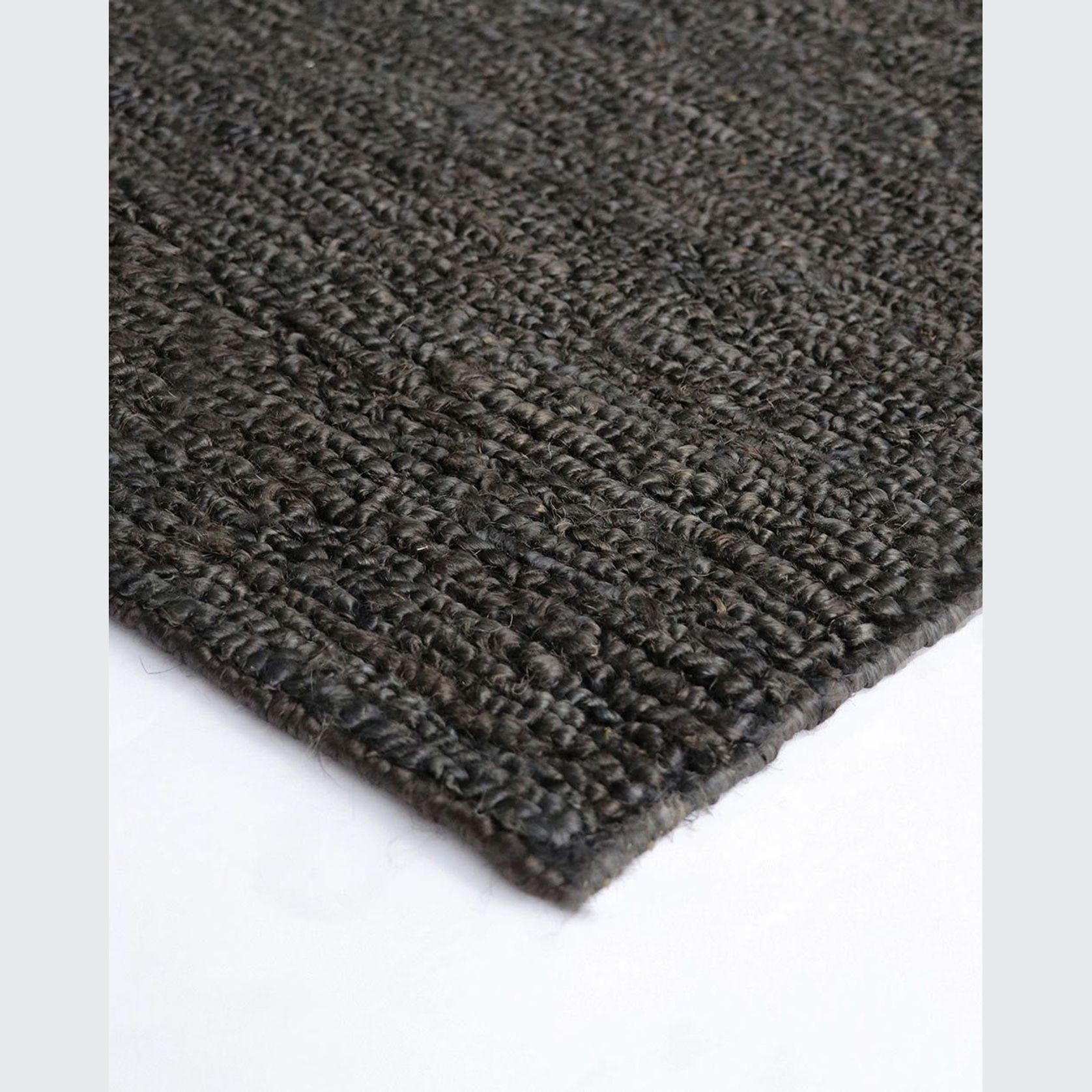 Baya Madagascar 100% Hemp Floor Rug - Licorice gallery detail image