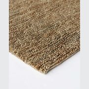 Baya Madagascar 100% Hemp Floor Rug - Natural Brown gallery detail image