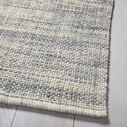 Mid-Century Heathered Basketweave Wool Rug gallery detail image