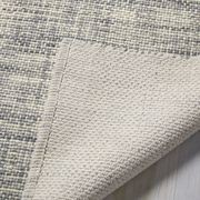 Mid-Century Heathered Basketweave Wool Rug gallery detail image