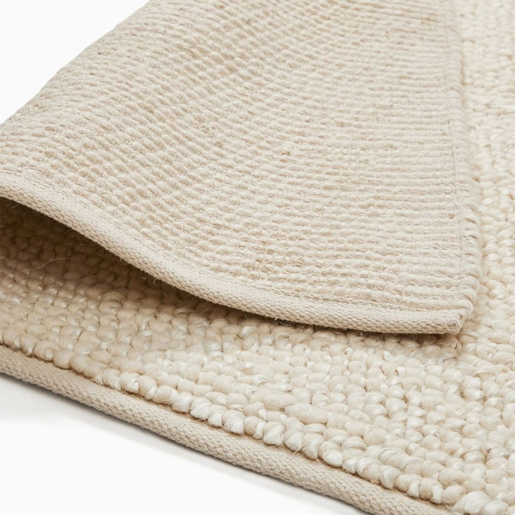 Mini Pebble Wool Jute Rug gallery detail image