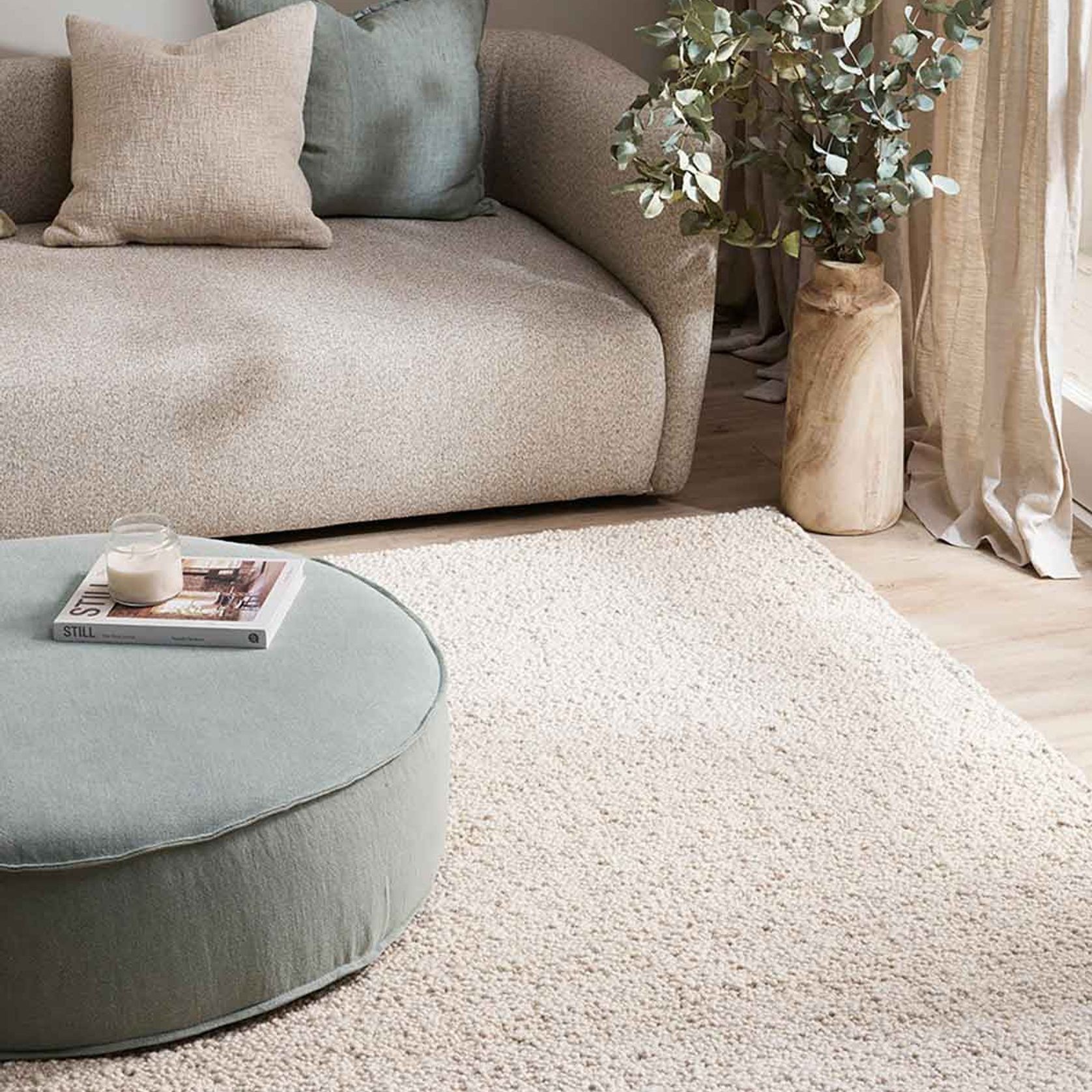 Baya Mt Somers Handwoven 100% Wool Rug - Acorn gallery detail image