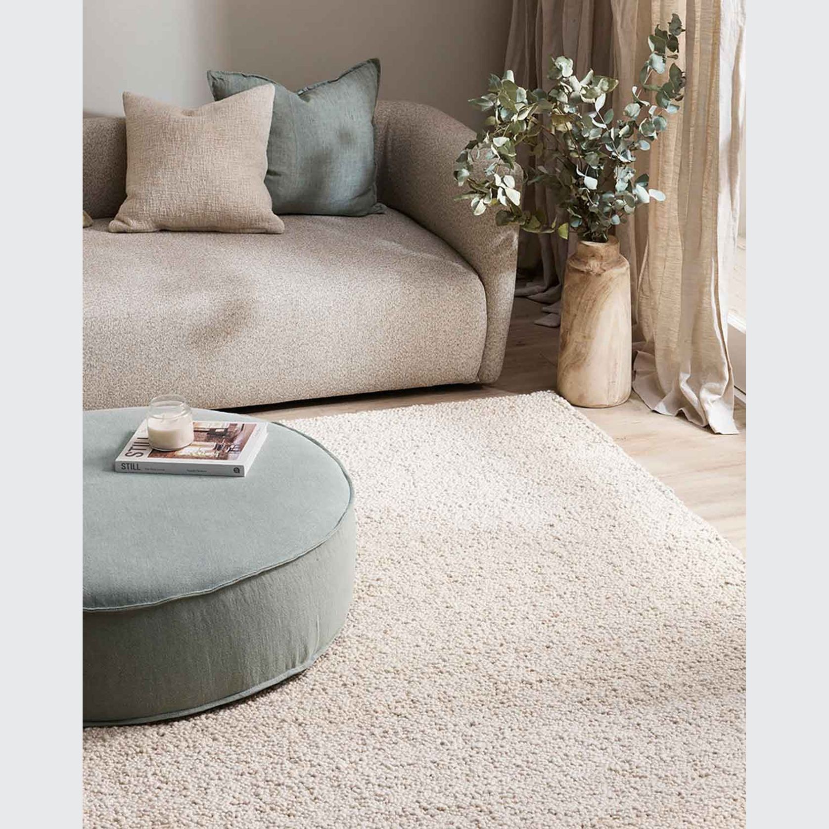 Baya Mt Somers Handwoven 100% Wool Rug - Acorn gallery detail image