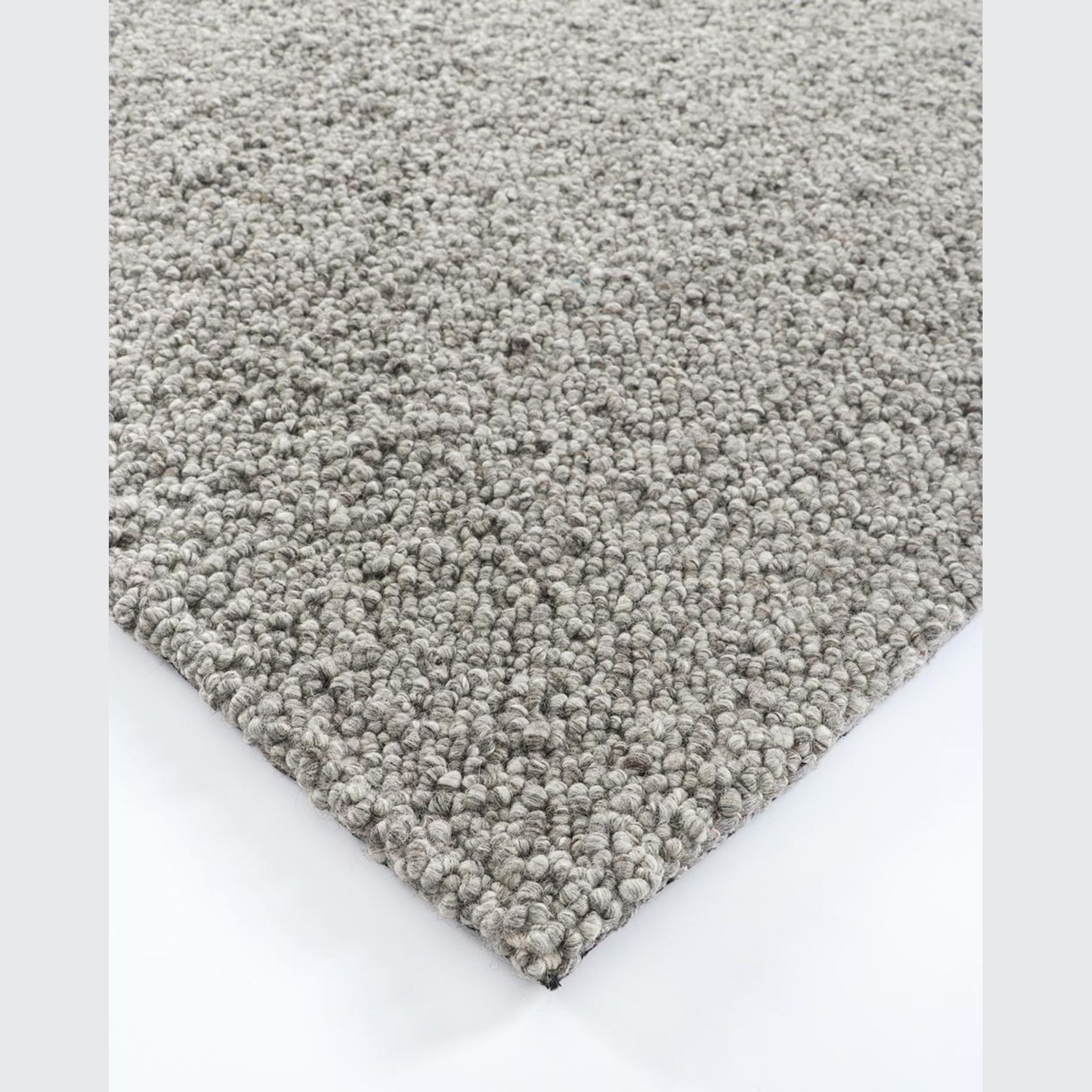 Baya Mt Somers Handwoven 100% Wool Rug - Smoke Grey gallery detail image