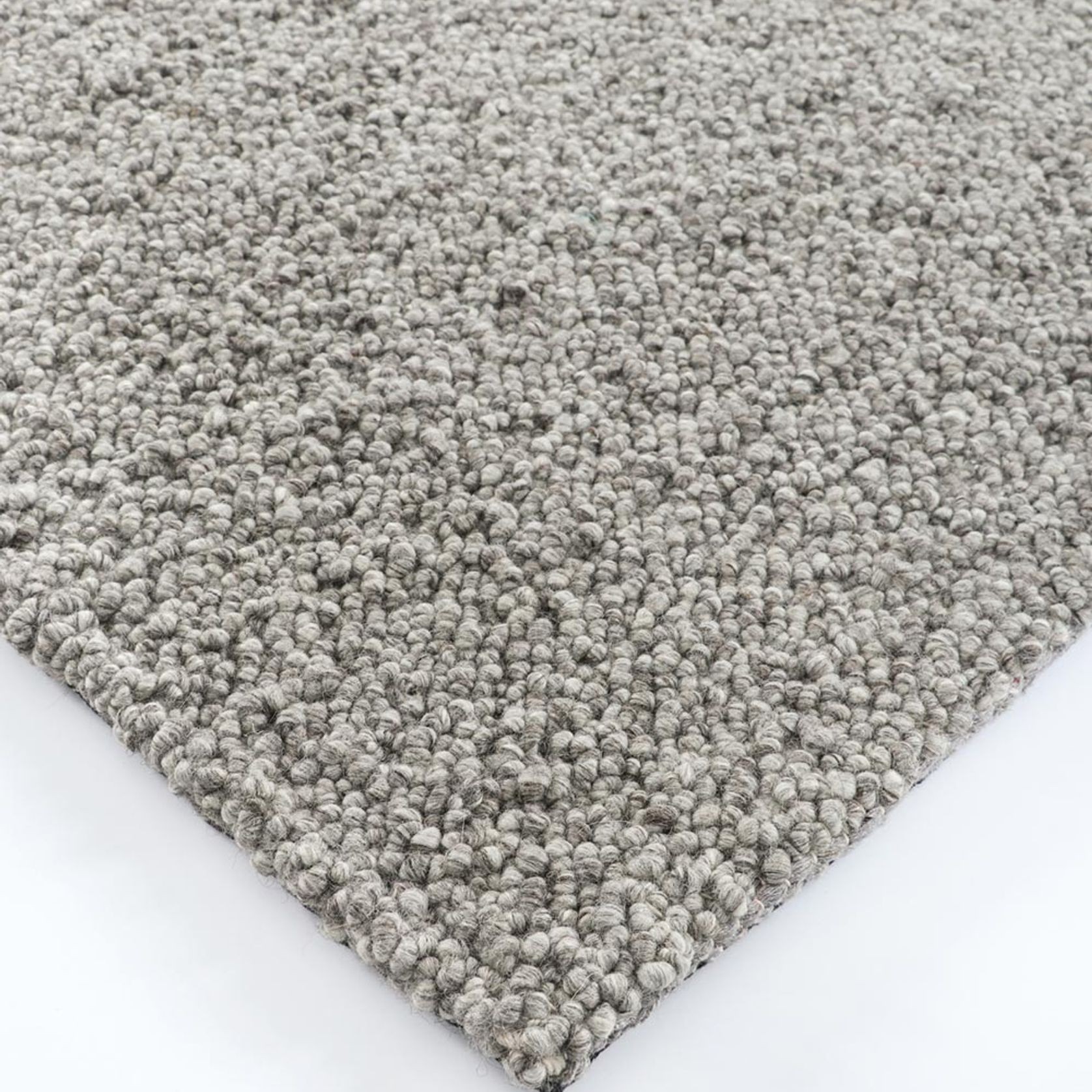 Baya Mt Somers Handwoven 100% Wool Rug - Smoke Grey gallery detail image