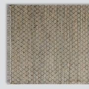 Myra Jute Pattern Rug | Moss Grey gallery detail image