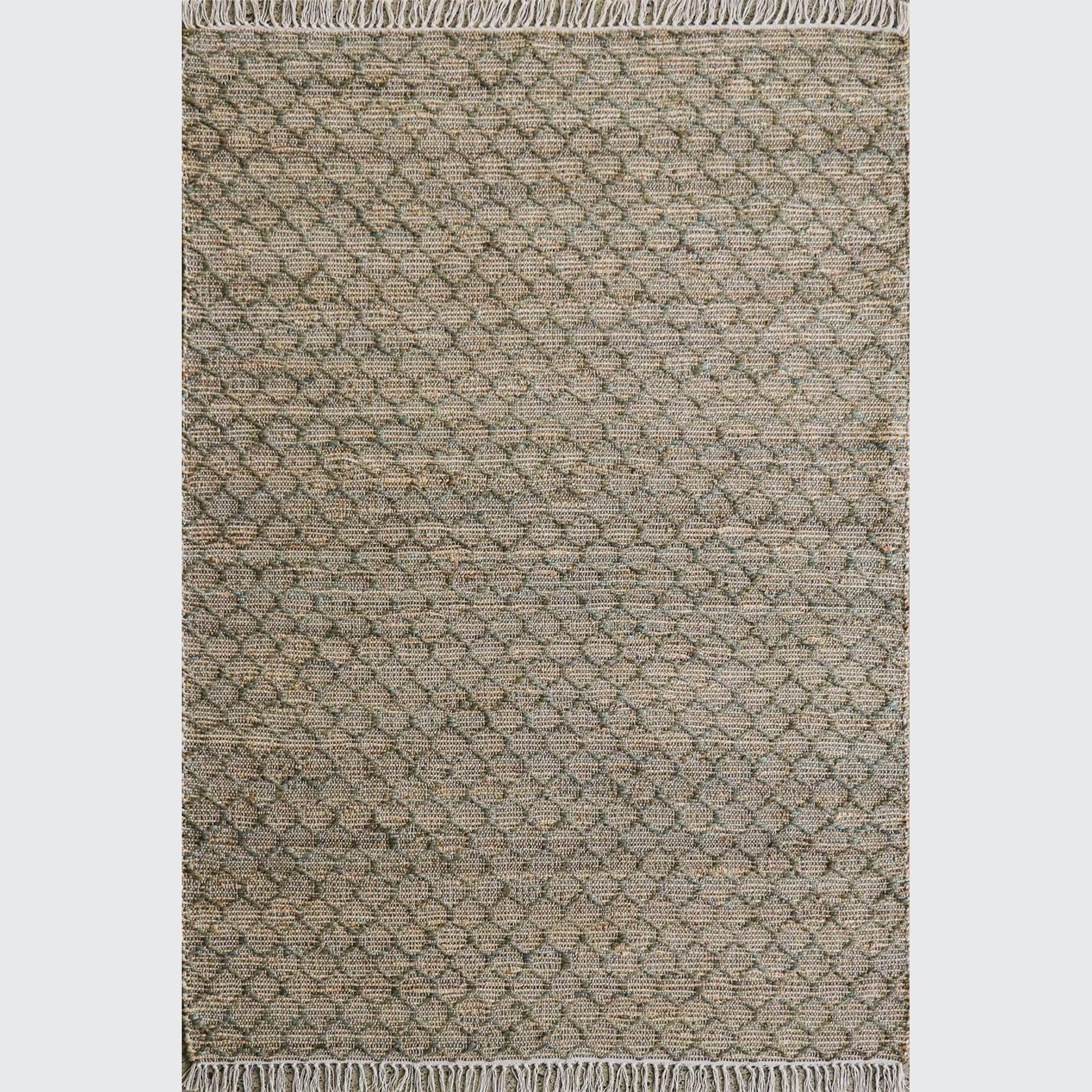 Myra Jute Pattern Rug | Moss Grey gallery detail image