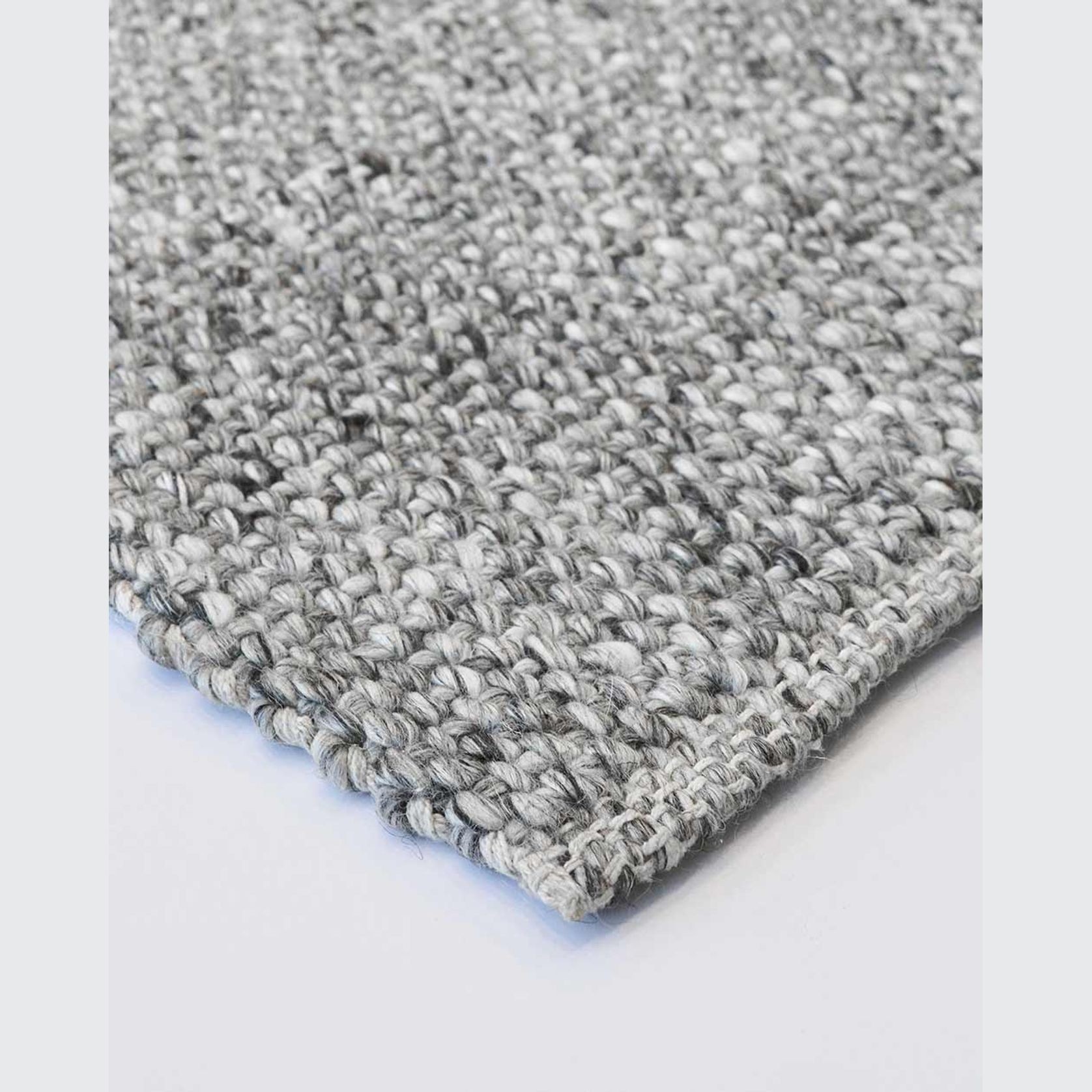 Baya Nebraska Handwoven Textured Rug - Ash gallery detail image