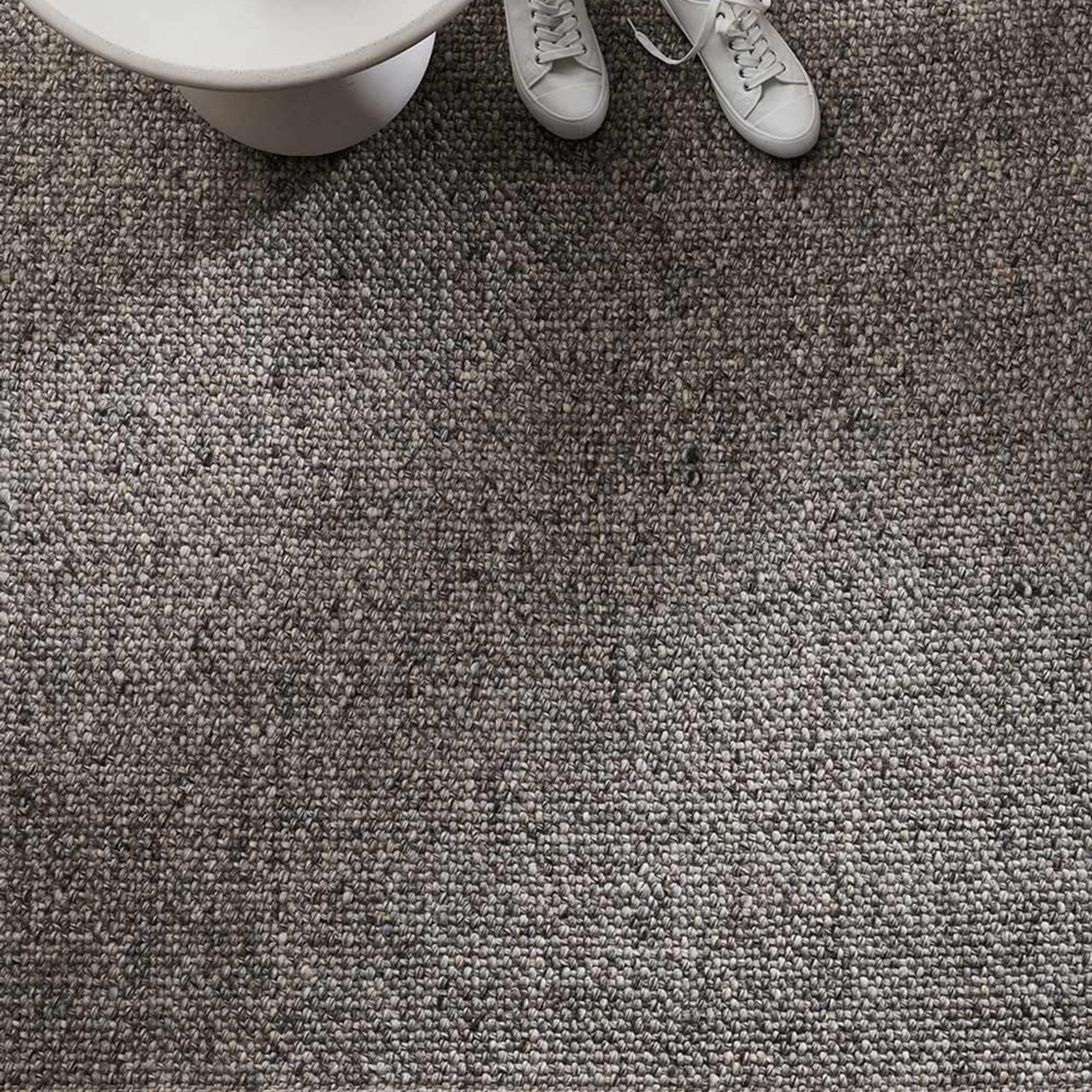 Baya Nebraska Handwoven Textured Rug - Ash gallery detail image