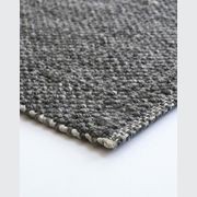 Baya Nebraska Handwoven Textured Rug - Charcoal gallery detail image