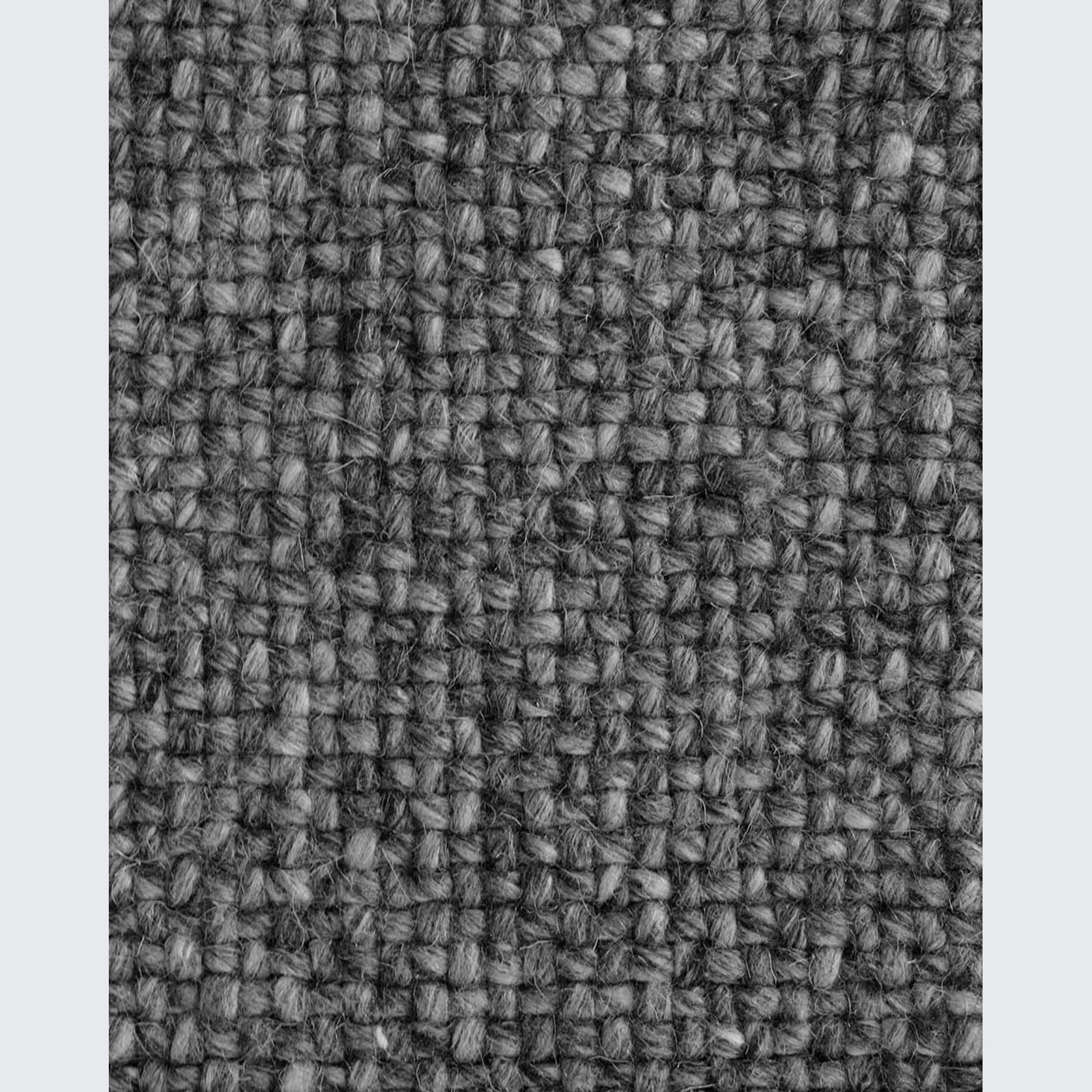 Baya Nebraska Handwoven Textured Rug - Charcoal gallery detail image