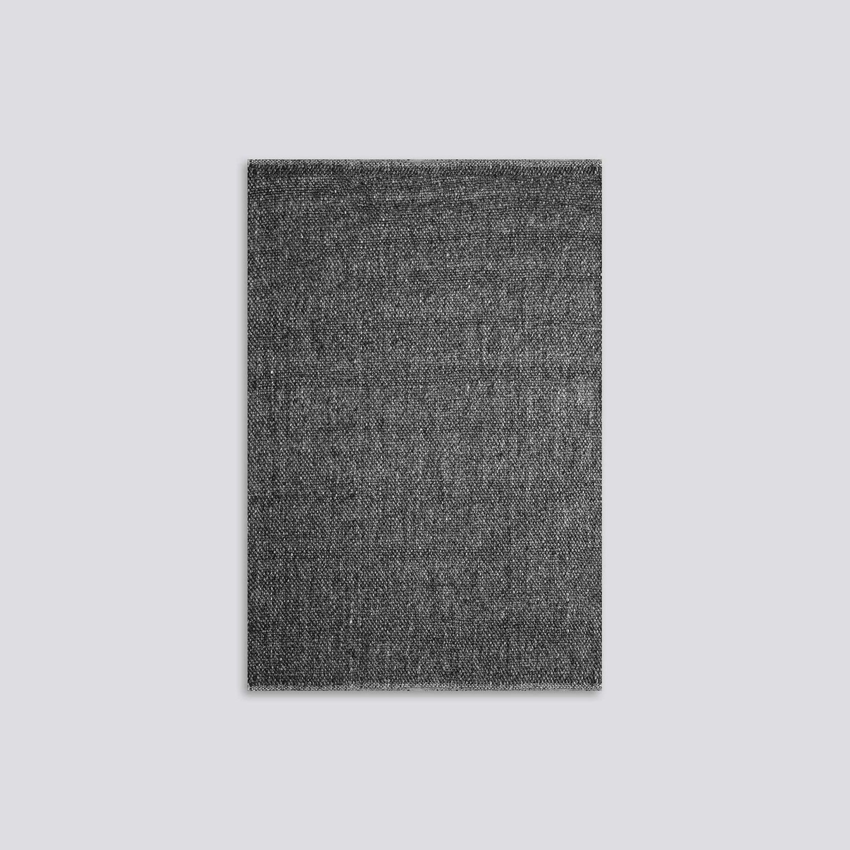 Baya Nebraska Handwoven Textured Rug - Charcoal gallery detail image