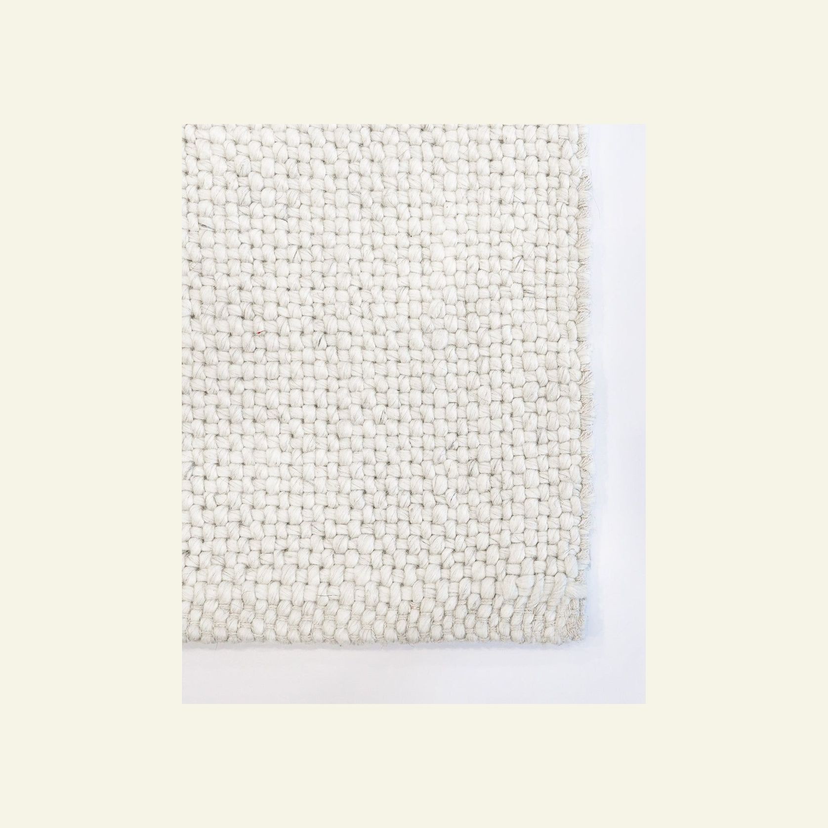 Baya Nebraska Handwoven Textured Rug - Natural White gallery detail image