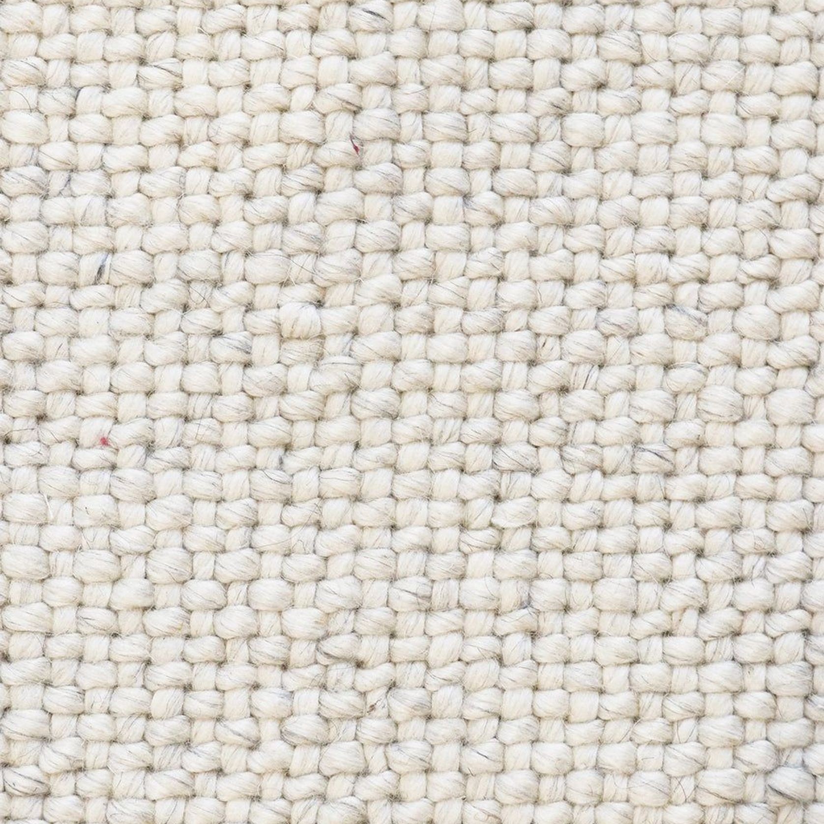 Baya Nebraska Handwoven Textured Rug - Natural White gallery detail image
