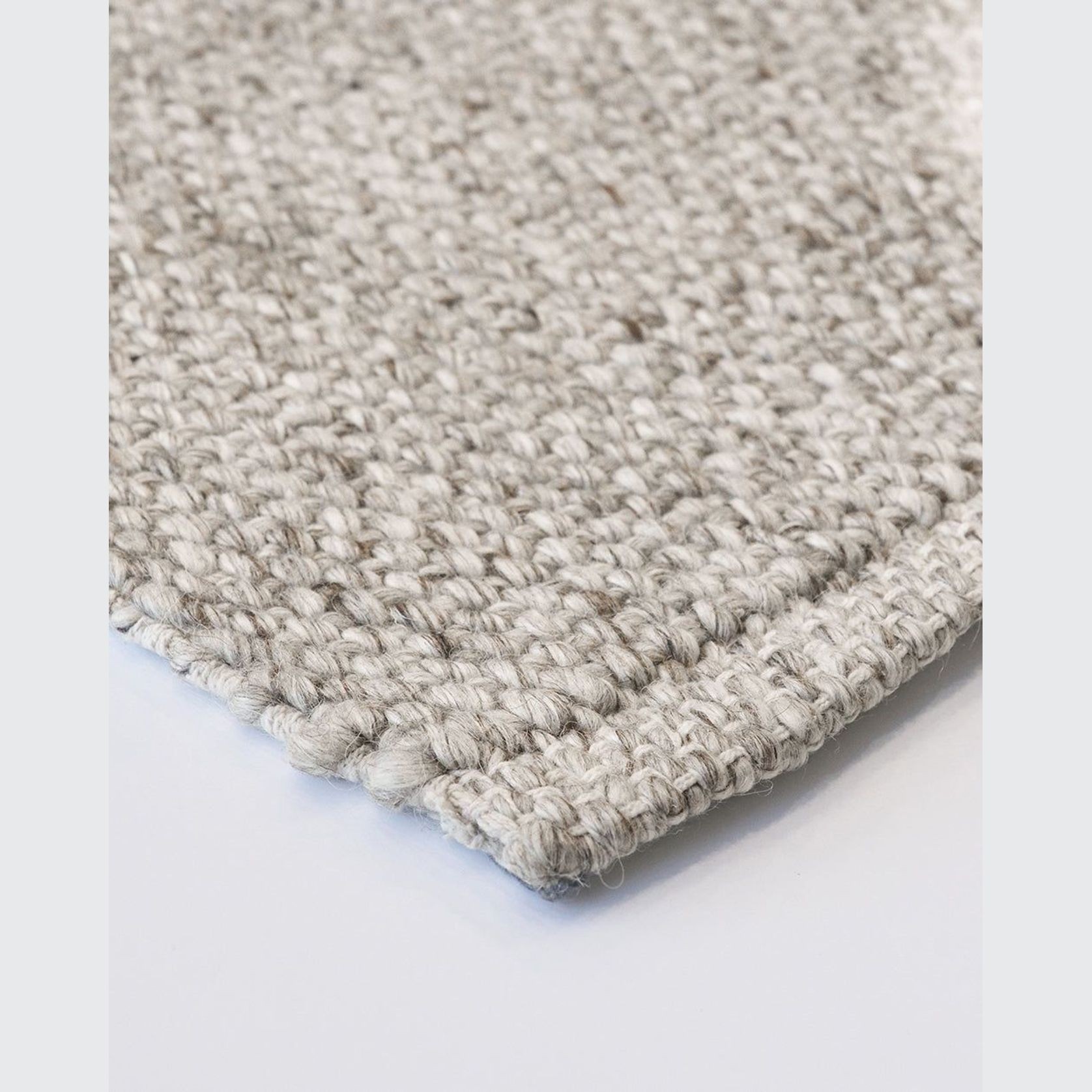Baya Nebraska Handwoven Textured Rug - Pebble gallery detail image