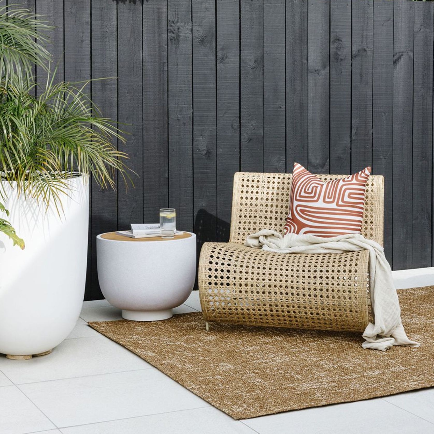 Baya Rattan InOutdoor Rug Barley ArchiPro NZ