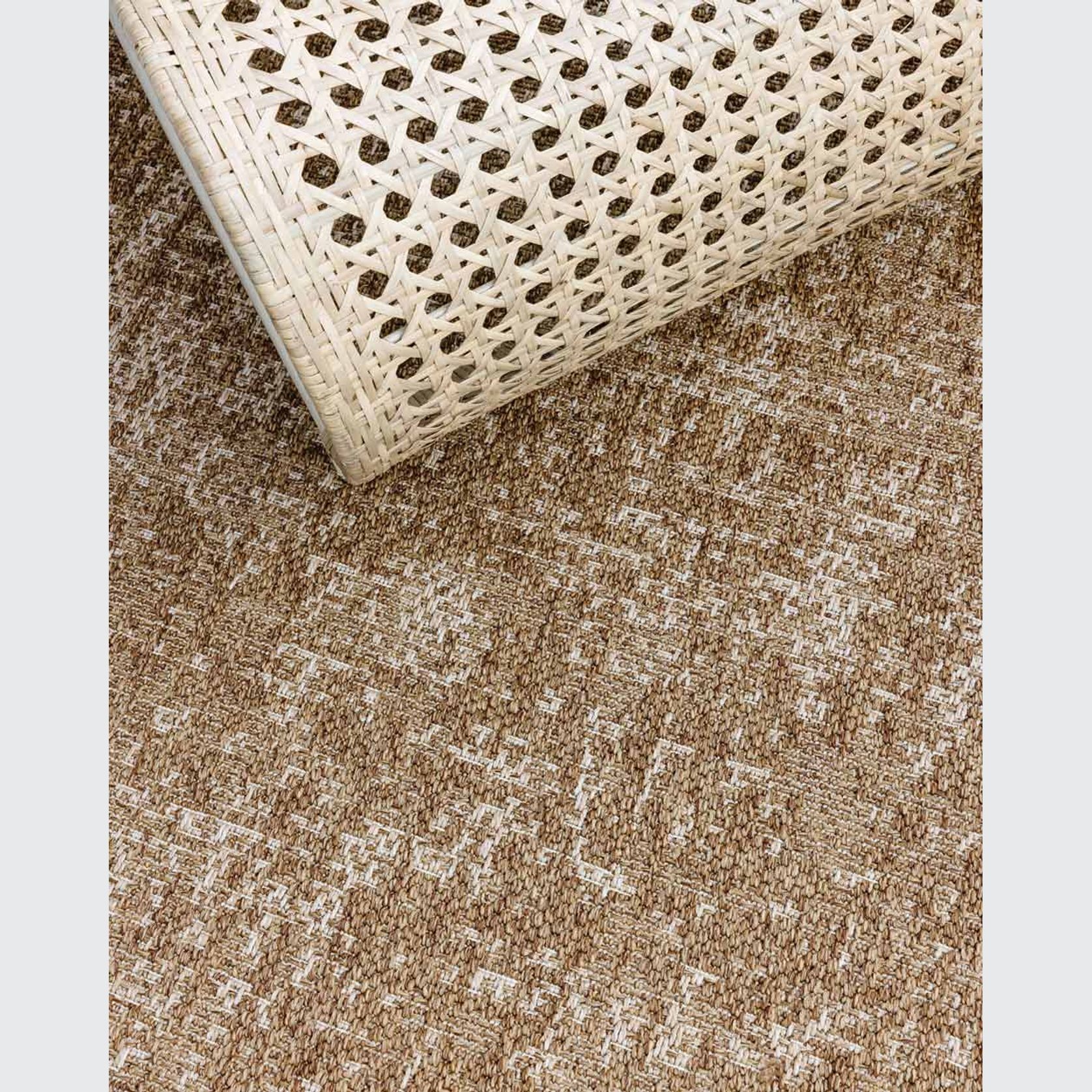 Baya Rattan Outdoor Rug - Barley gallery detail image