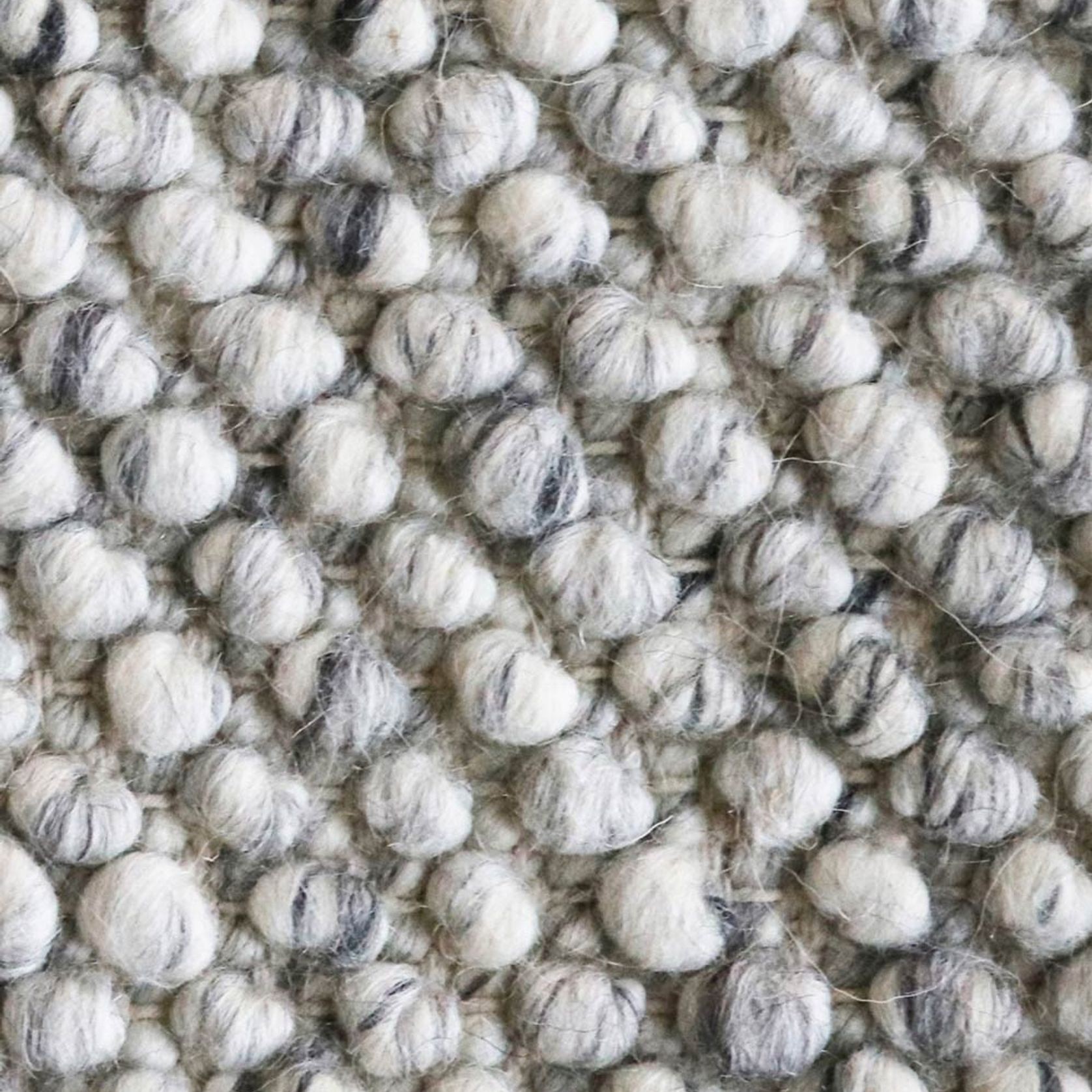 Baya Roxburgh Handwoven Loop Pile Rug - Flint Grey gallery detail image