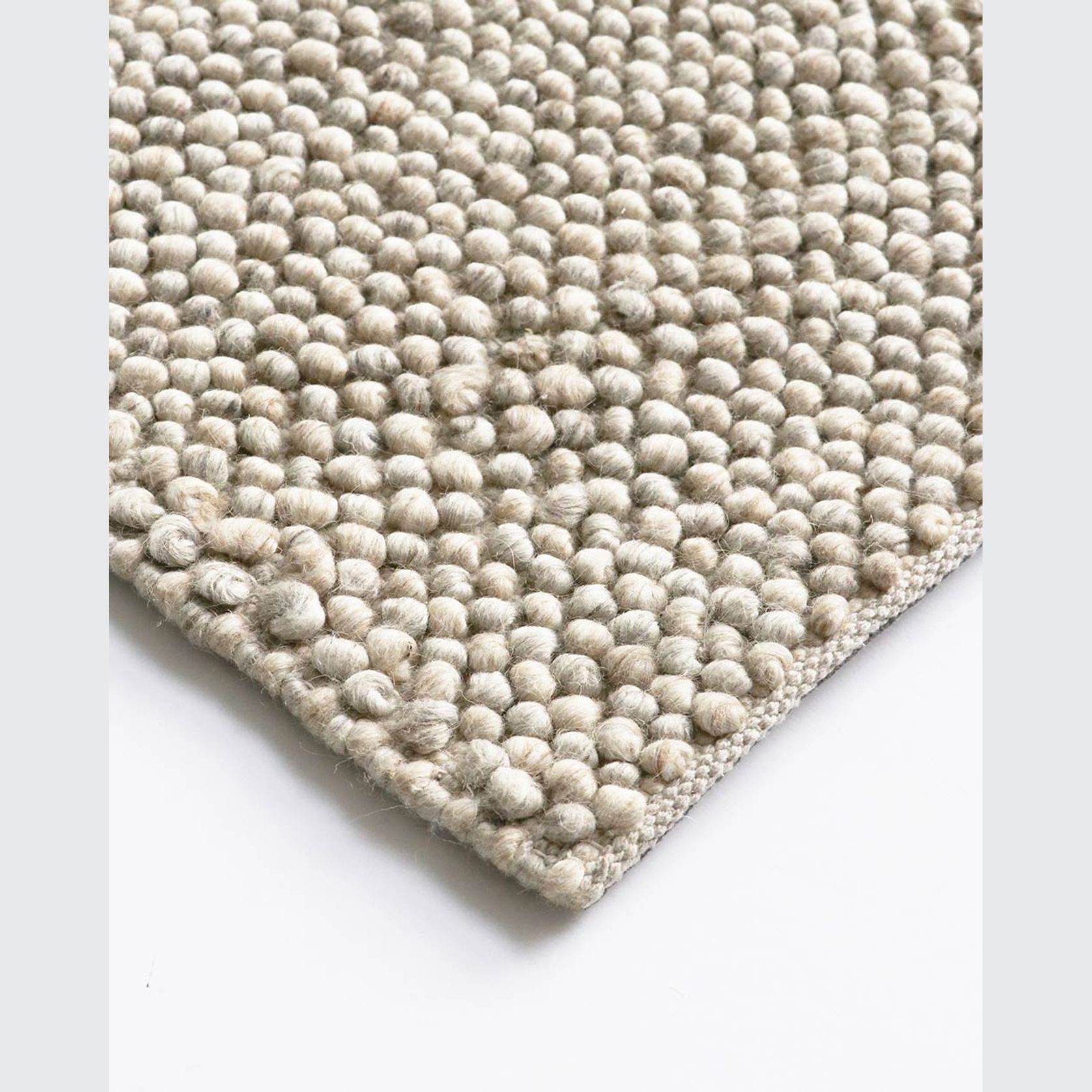 Baya Roxburgh Handwoven Loop Pile Rug - Parchment gallery detail image